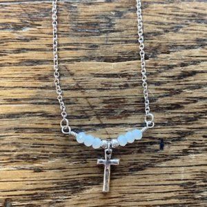 Silver Strike Dainty Cross Necklace!!! NWT!!!